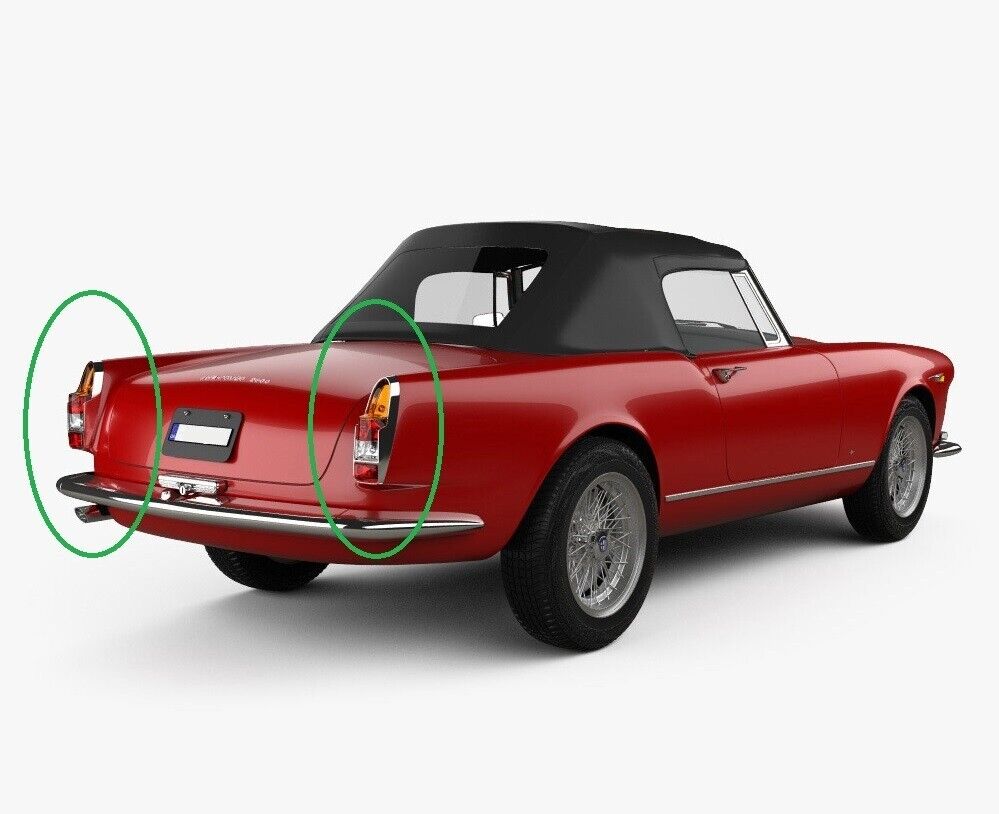 Rear Light Housing ABS for Alfa Romeo 2000, 2600 Spider Touring, Masserati 3500