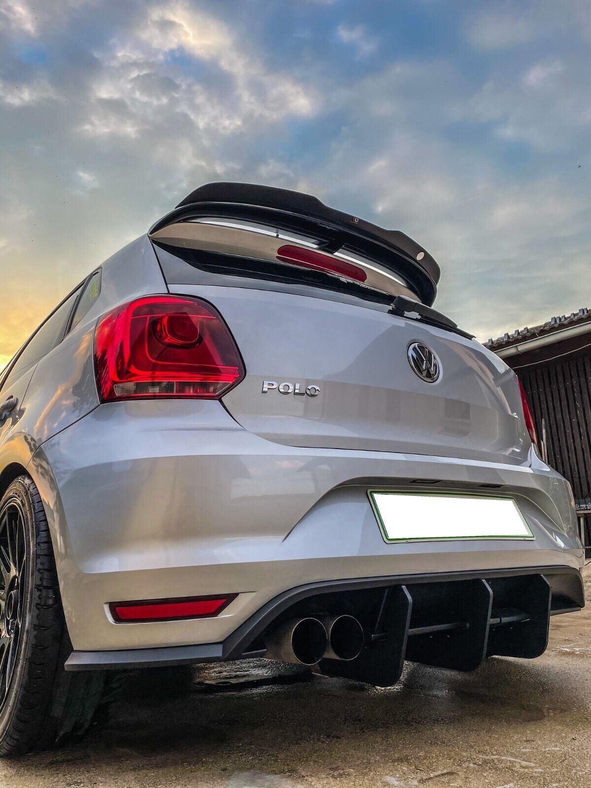 3x Rear Bumper Diffuser Spoiler Lip For Volkswagen VW Polo GTI/Look 2011-2018