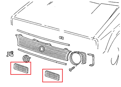 Volkswagen Golf Mk1 Front Grille