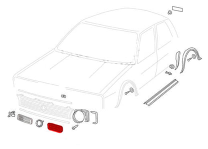 Lower front grille Golf 1