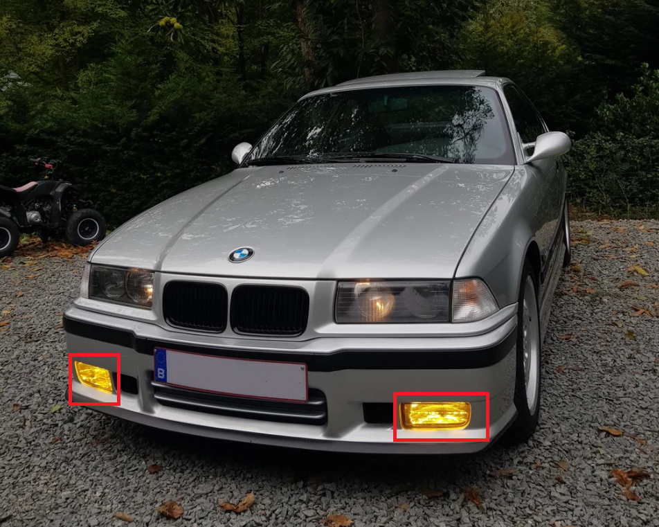BMW E36 Hella fog lights cover set