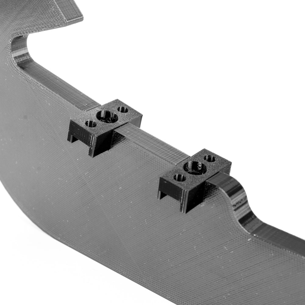 3x Rear Bumper Diffuser Spoiler Lip For Volkswagen VW Polo GTI/Look 2011-2018