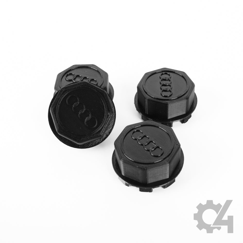 4x Audi Vintage Wheel Cap