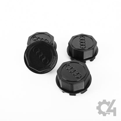 4x Audi Vintage Wheel Cap