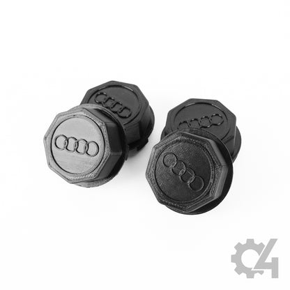 4x Audi Vintage Wheel Cap