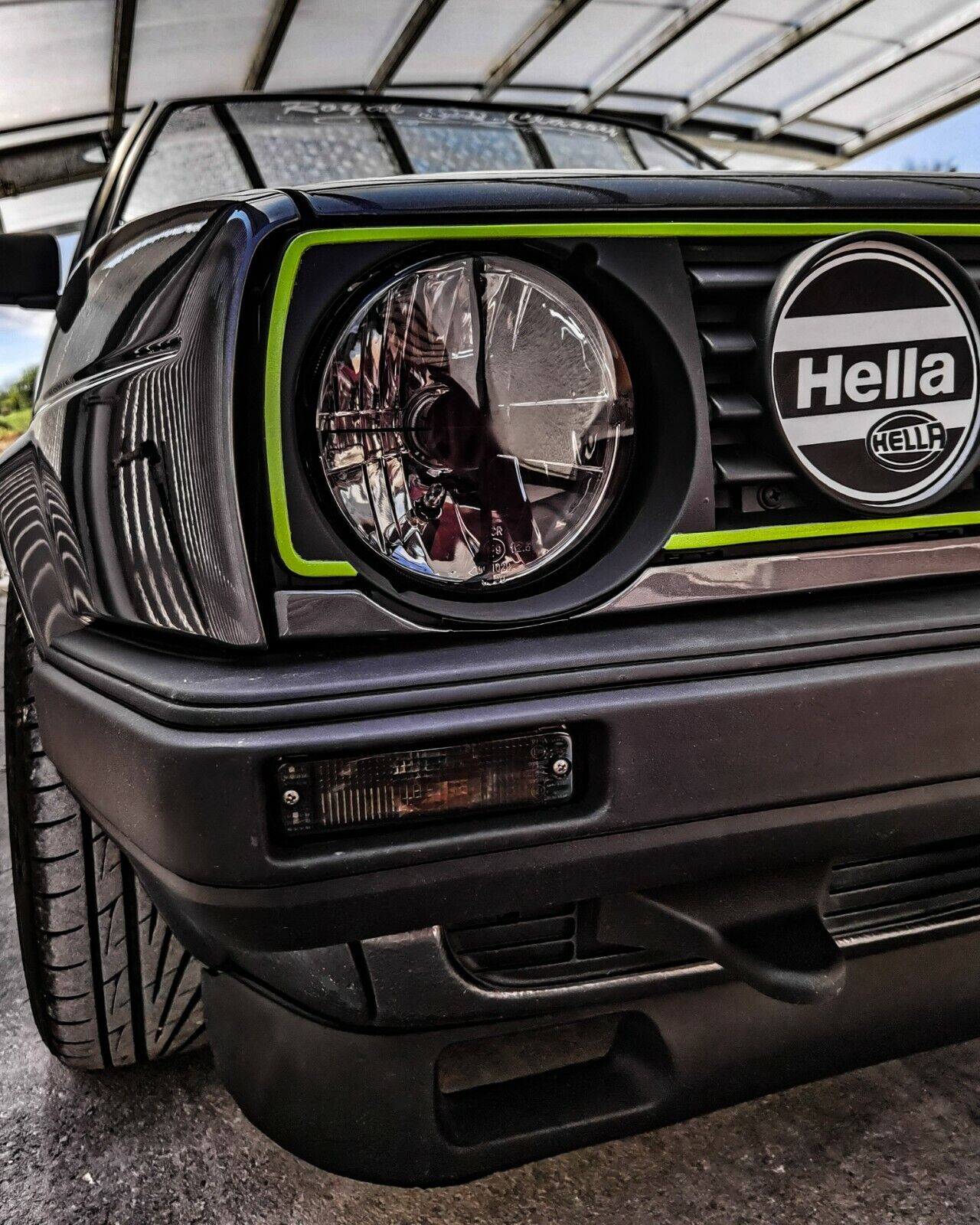 2x Hella Style Headlight Covers Caps VW GOLF 2 MK2 GTI GTD16V G60 Rallye