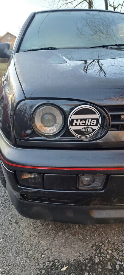 2x Hella Dual Round Headlight Covers Caps VW GOLF MK3 GTI 16V VR6