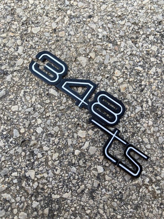 Ferrari 348TS Emblem OEM Look for 89-92 Rear Hood Part Number: 62696700