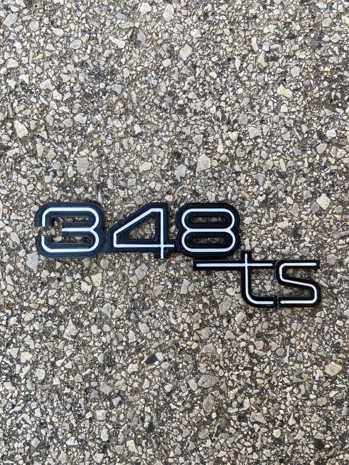 Ferrari 348TS Emblem OEM Look for 89-92 Rear Hood Part Number: 62696700
