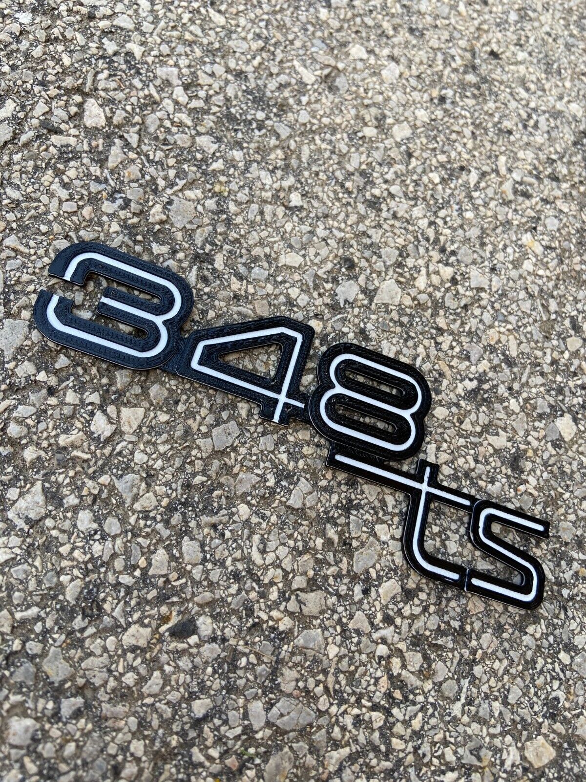 Ferrari 348TS Emblem OEM Look for 89-92 Rear Hood Part Number: 62696700