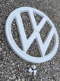 Rare 1960's ORIGINAL Volkswagen VW T1 Van Bus Front Emblem 9 7/8" OEM Look