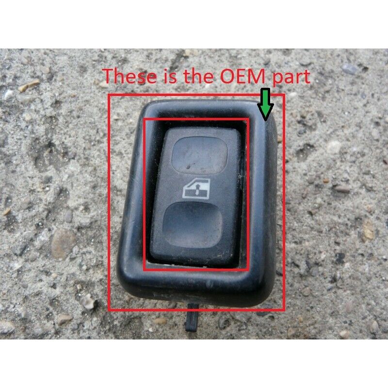 2x Original VW Golf 2 MK2 GTI GTD G60 Side Door Sliding Window Switch HOUSING